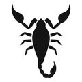 Zodiac scorpio icon, simple style Royalty Free Stock Photo