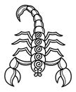 Zodiac Scorpio Sign, Animal with Poison, Scorpion Royalty Free Stock Photo