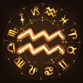 Zodiac sign Aquarius Royalty Free Stock Photo