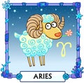 Zodiac sign Aries. Royalty Free Stock Photo