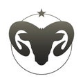 Zodiac Sign. Aries. Vector Illustration Royalty Free Stock Photo