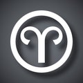 Vector Zodiac sign Aries Royalty Free Stock Photo