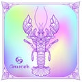 Zodiac sign. Astrological horoscope collection. Vector illustration