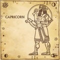 Zodiac sign Capricorn. Royalty Free Stock Photo