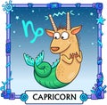 Zodiac sign Capricorn. Royalty Free Stock Photo