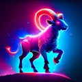 Zodiac sign Capricorn. Illustration of the zodiac sign AI Generated Royalty Free Stock Photo