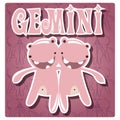 Zodiac sign Gemini Royalty Free Stock Photo