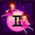 Zodiac sign Gemini Royalty Free Stock Photo