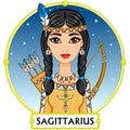 Zodiac sign Sagittarius. Royalty Free Stock Photo