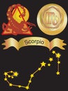 Zodiac sign Scorpio Royalty Free Stock Photo