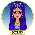 Zodiac sign scorpio. Royalty Free Stock Photo