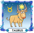 Zodiac sign Taurus. Royalty Free Stock Photo