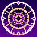 Zodiac sign Virgo. Astrological horoscope circle. Vector illustration generative AI Royalty Free Stock Photo