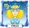 Zodiac sign Virgo.