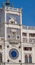 Zodiac signs on Ancient clock Torre dell'Orologio in Piazza San Marco, Venice, Italy, Europe. Detail of astrological Royalty Free Stock Photo