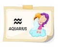 Zodiac signs - Aquarius Royalty Free Stock Photo