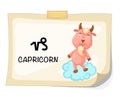 Zodiac signs -Capricorn Royalty Free Stock Photo