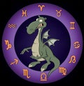 Zodiac signs. A dragon