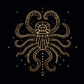 Zodiac signs esoteric astrological illustration