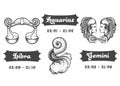 Zodiac signs of Libra Aquarius and Gemini