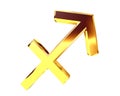 Zodiac signs sagittarius on white background Royalty Free Stock Photo