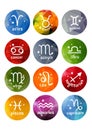 Zodiac signs set Royalty Free Stock Photo