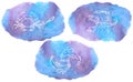 Zodiac Signs triplicity elements of Water on watercolor background