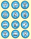 Zodiac signs - vector Royalty Free Stock Photo