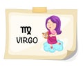 Zodiac signs -Virgo Royalty Free Stock Photo