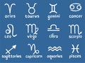 Zodiac star signs set