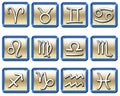 Zodiac symbols Royalty Free Stock Photo