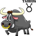 Taurus Cartoon Character Horoscope Zodiac Sign Royalty Free Stock Photo