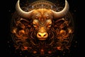 Zodiac Taurus Symbol astrological animal Taurus the bull star sign Royalty Free Stock Photo