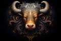 Zodiac Taurus Symbol astrological animal Taurus the bull star sign Royalty Free Stock Photo