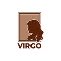 Zodiac vector illustration virgo sign