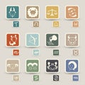 Zodiacal icons Royalty Free Stock Photo