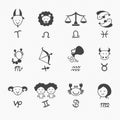 Zodiacal icons Royalty Free Stock Photo
