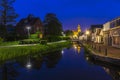 Zoetermeer city center downtown at night