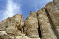 Zohar pillars in Judea desert. Royalty Free Stock Photo