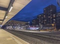 Zollikofen train station near Bern with RBS RABe 4 12 21-34 NeXT train