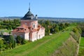 Zolochiv Castle is comprised of the huge rectangular Grand Palace Royalty Free Stock Photo