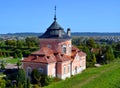 Zolochiv Castle is comprised of the huge rectangular Grand Palace Royalty Free Stock Photo