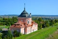 Zolochiv Castle is comprised of the huge rectangular Grand Palace Royalty Free Stock Photo