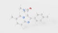 zolpidem molecule 3d, molecular structure, ball and stick model, structural chemical formula anxiolytics, sedatives