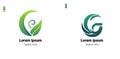 Eco Elegance - Leaf Logo Vector Template Design Illustration Royalty Free Stock Photo
