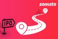 Zomato IPO Creative Stock Image