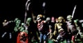 zombie army for rol playing game miniatures epic mid evil table top games Royalty Free Stock Photo