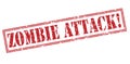 Zombie attack! stamp Royalty Free Stock Photo