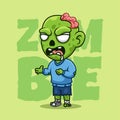Zombie Creative Halloween Cartoon Character