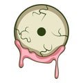 Zombie eye icon, cartoon style Royalty Free Stock Photo